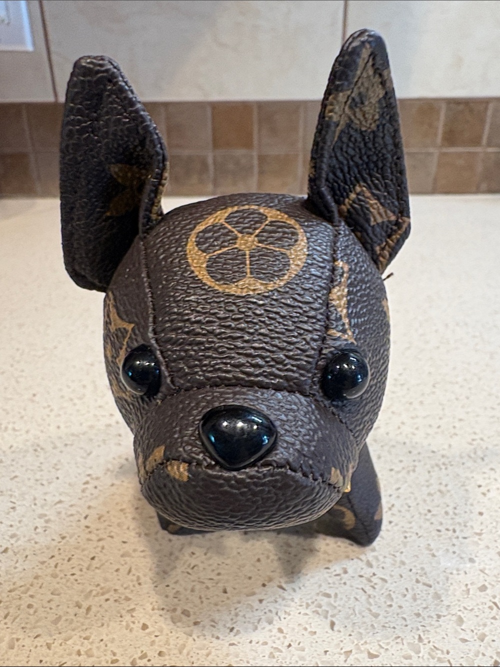 Designer-Style NEW Brown Frenchie Dog Bag Charm - Picture 2 of 5